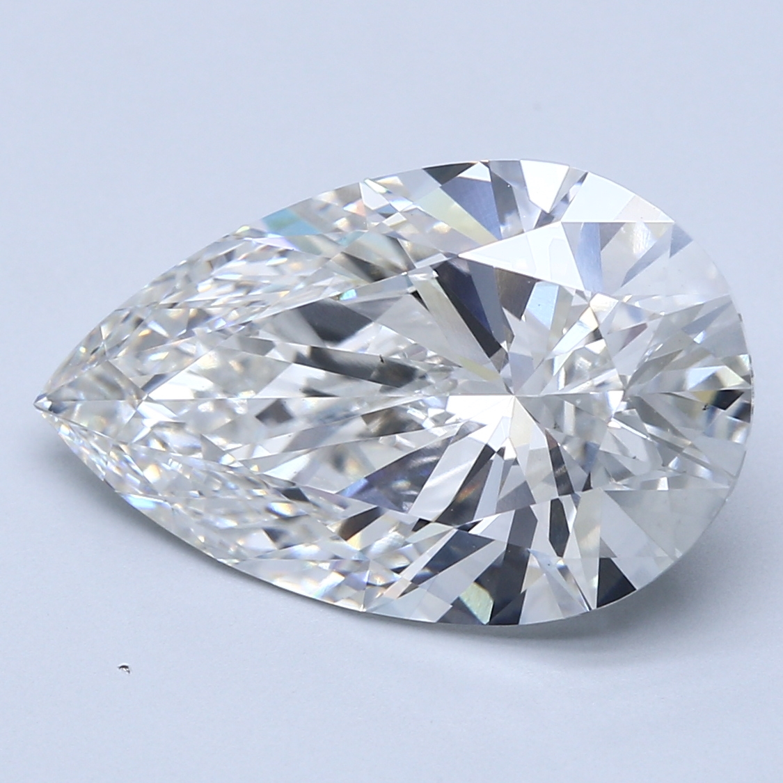 8.57ct lab-grown diamond, pear shape, G/VS1, 18.57mm ID