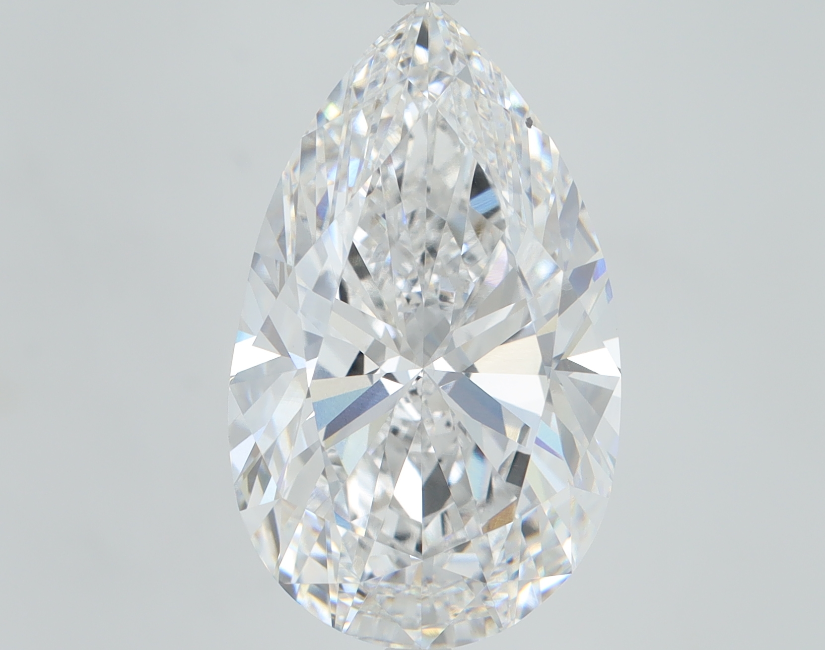 9.01ct Lab-Grown Pear Diamond, D/VS1, 18.04mm ID