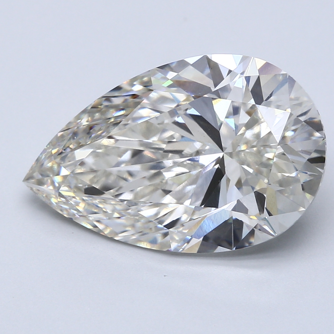 9.04ct Pear Cut Lab-Grown Diamond, H/VS1, 18.08mm