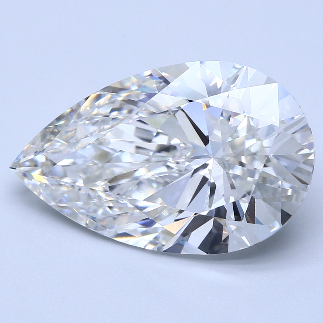 9.34ct lab-grown diamond, pear cut, G/VS1, 18.77mm ID