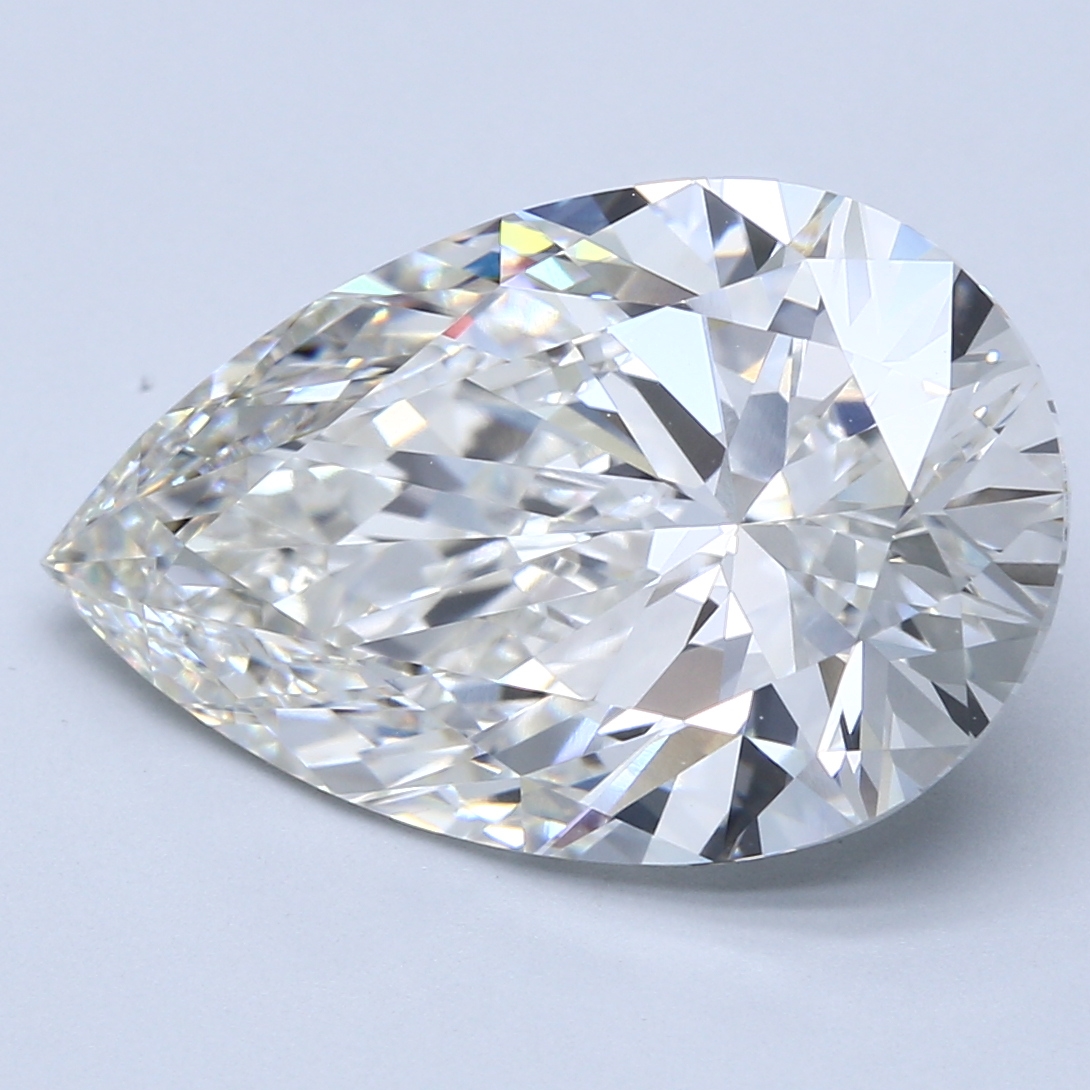 9.57ct Pear Cut Lab-Grown Diamond, H/VVS2, 18.58mm ID