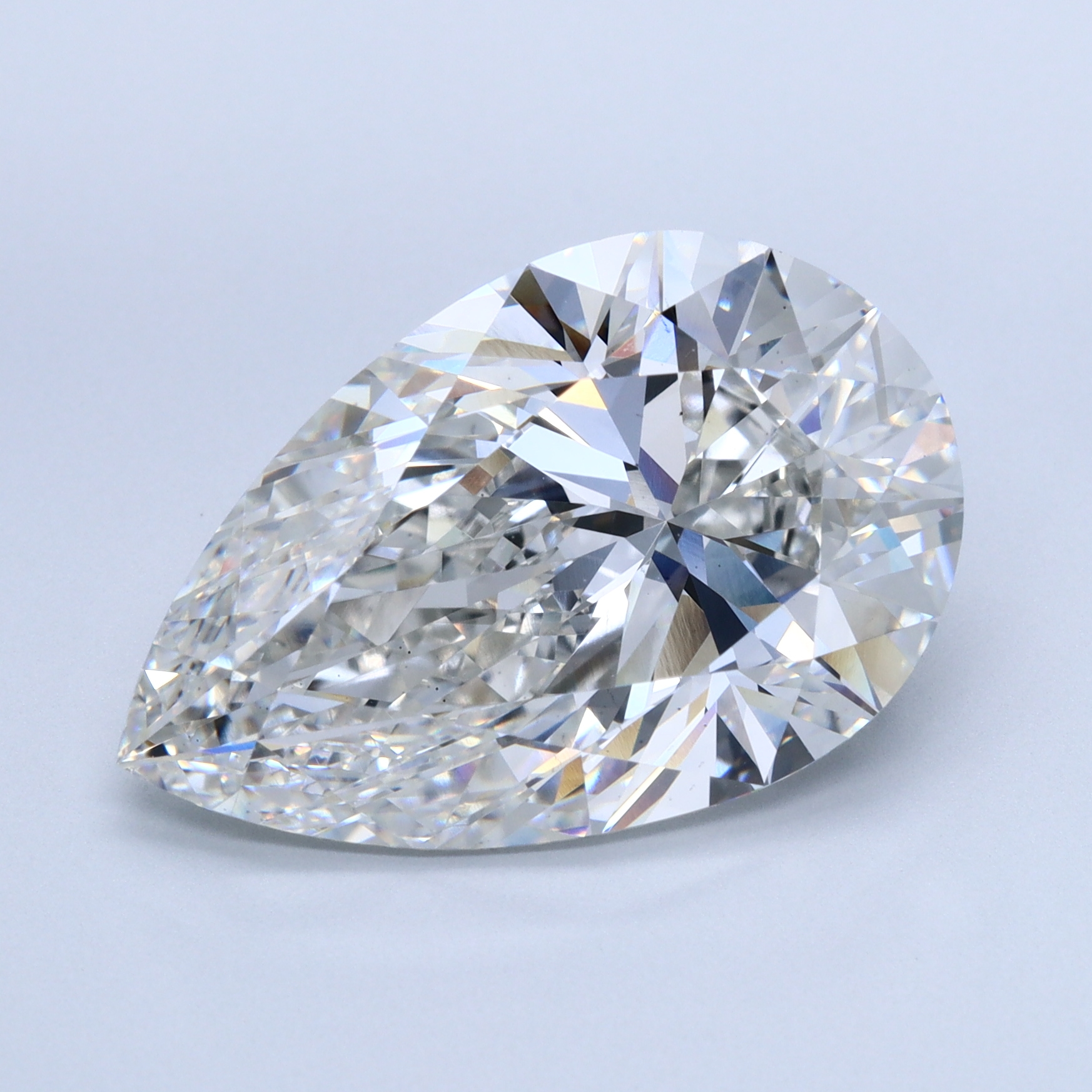 10.01ct Pear Cut Lab-Grown Diamond, G Color, VS1 Clarity