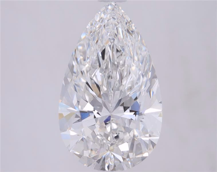 10.02ct lab-grown pear diamond, F/VVS1, 20.42mm ID