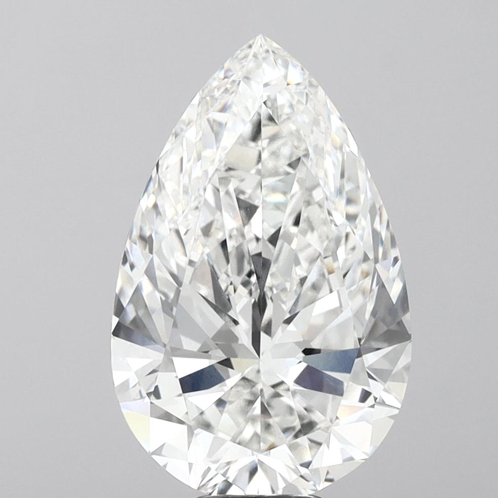 10.06ct Pear Cut Lab-Grown Diamond, E Color, VVS2 Clarity, 19.18mm ID