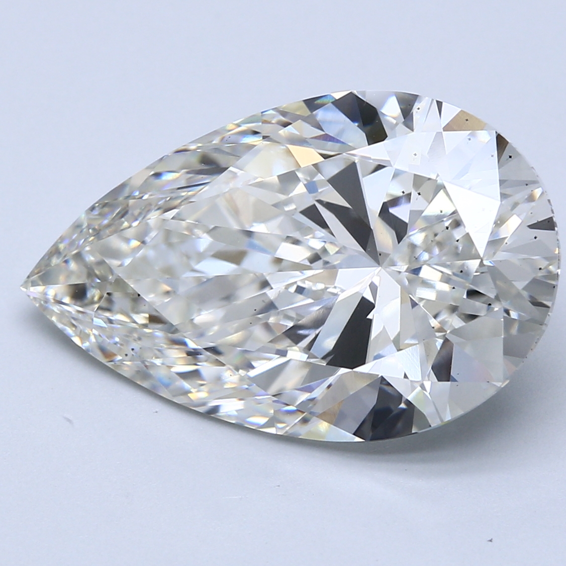 10.41ct Pear Cut Lab-Grown Diamond, G Color, SI1 Clarity