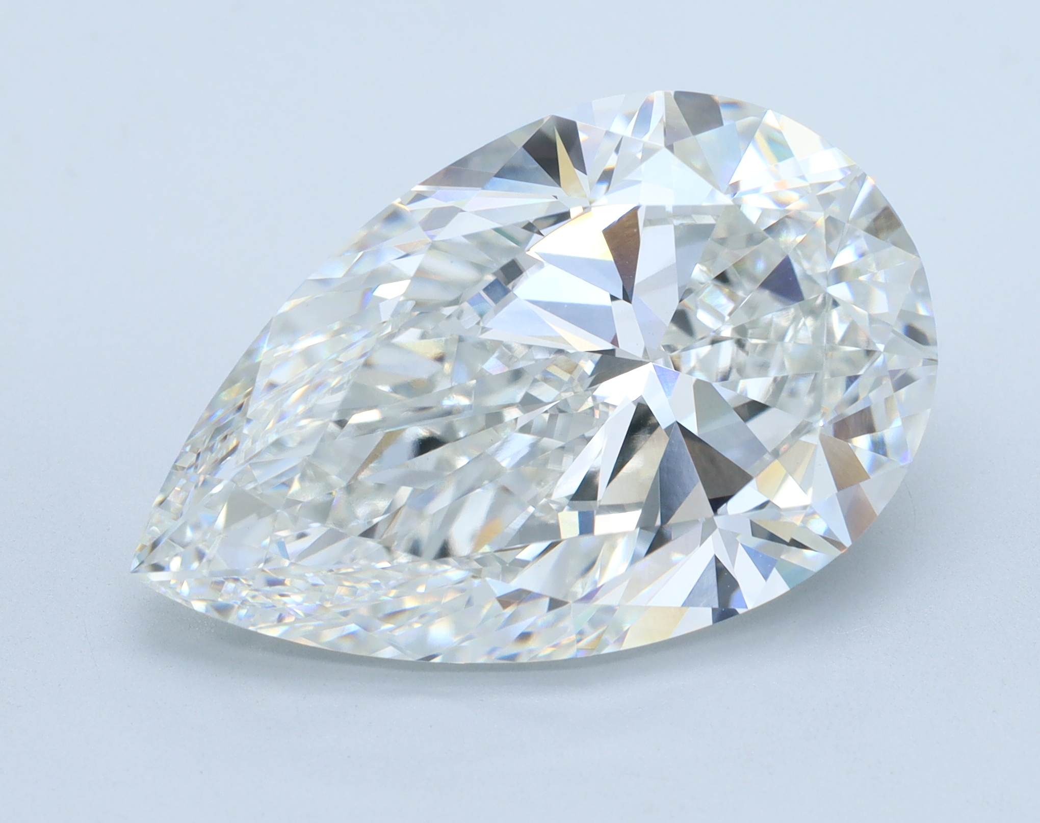 13.03ct Pear Cut Lab-Grown Diamond, F/VVS2, 20.68mm ID