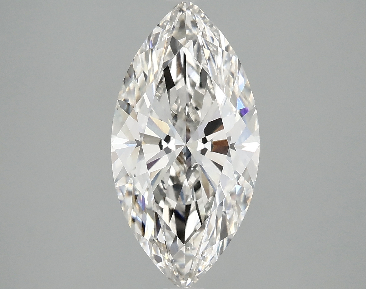 Lab-grown 2.45ct marquise diamond, 13.73x6.95x4.45mm, F/VVS2 grade