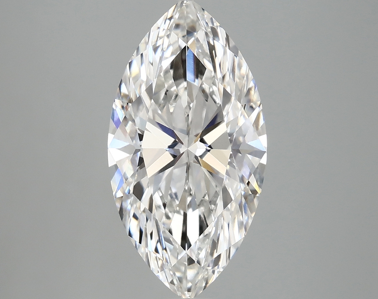 Lab-grown 3.58ct Marquise diamond with F/VVS2 clarity, measuring 15.38 x 8.01 x 5.08 mm.