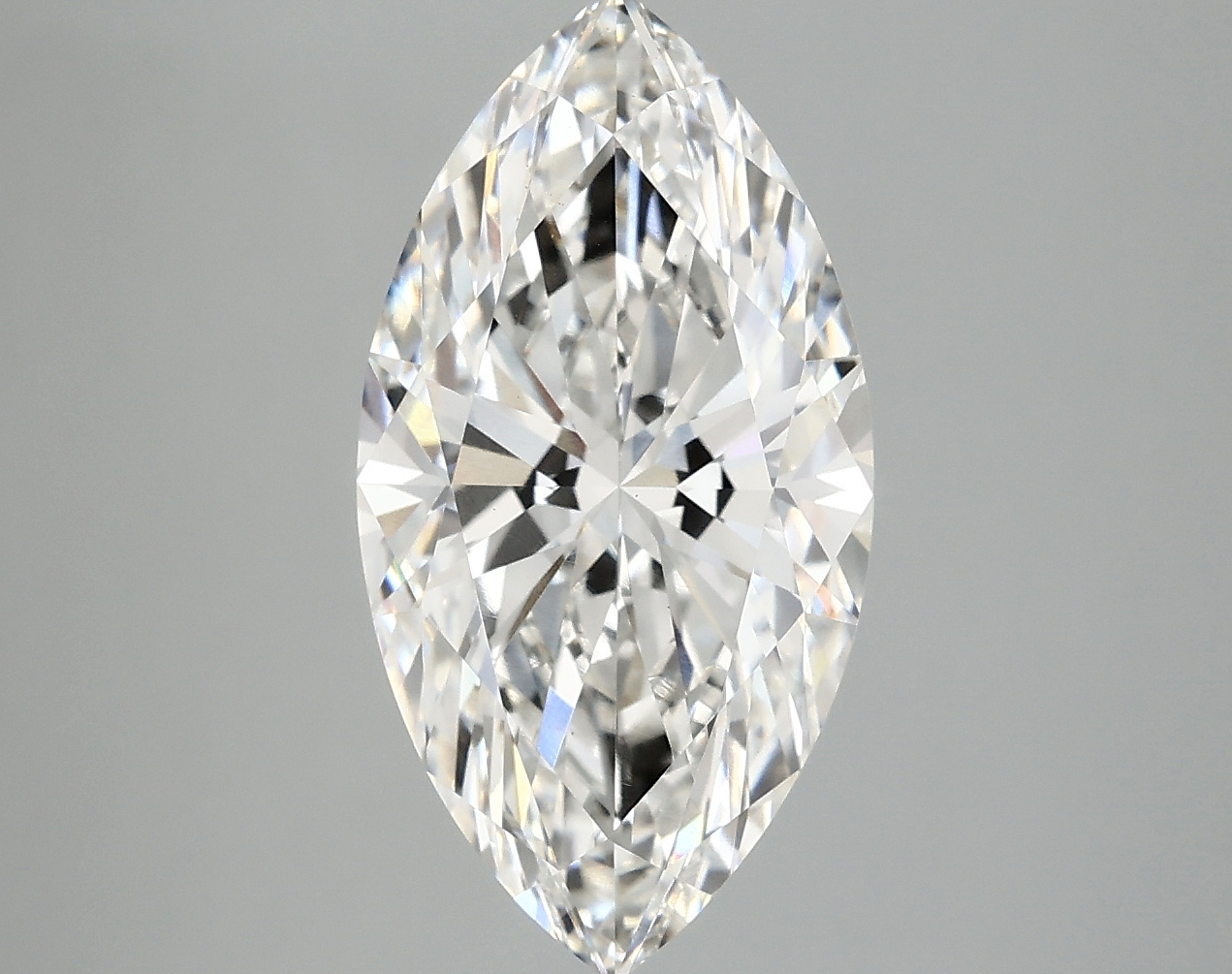 Lab-grown 3.58ct marquise diamond, F color, VS1 clarity, IGI certified