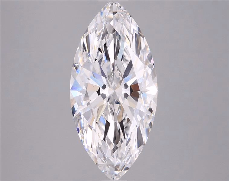 4.07ct lab-grown marquise diamond, E color, VS2 clarity, 15.75 x 8.27 x 5.37 mm