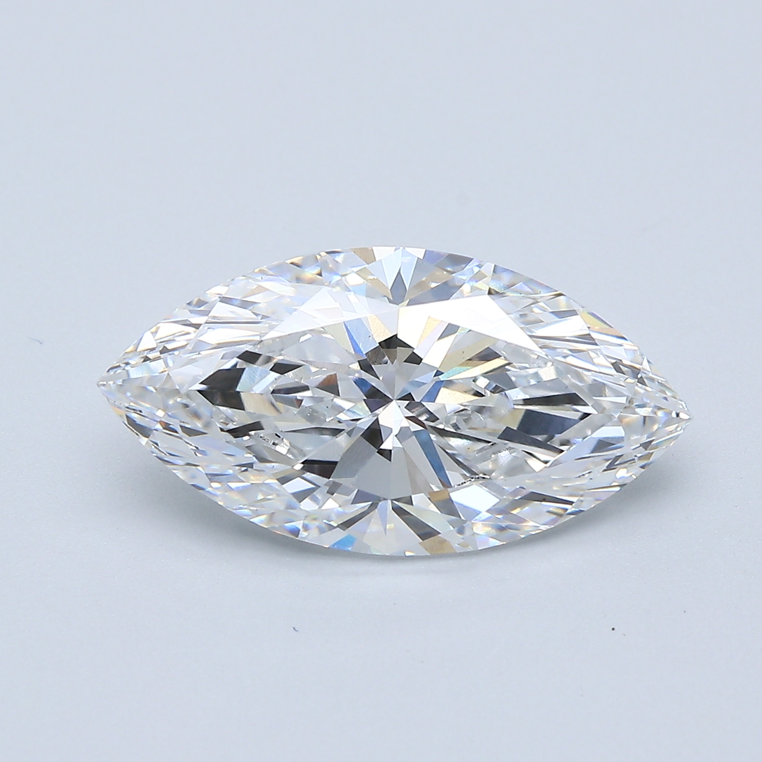 4.1ct lab-grown marquise diamond, 16.40mm length x 8.43mm width x 5.23mm depth, D/VS2.
