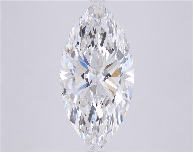 5.51ct lab-grown marquise diamond, E color, VVS1 clarity, 17.97mm ID