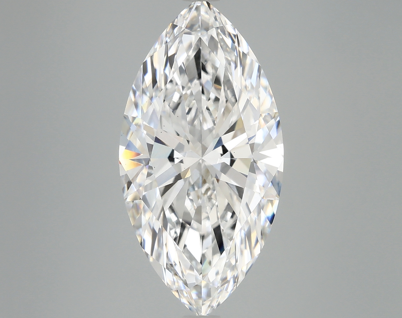 5.85ct Marquise lab-grown diamond, D color, VS2 clarity, 18.53mm ID
