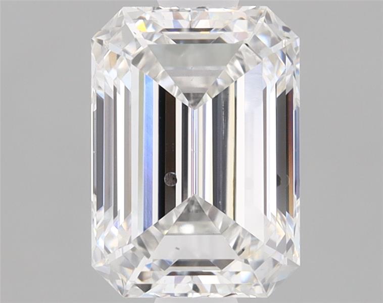 1.07ct Emerald Cut Lab-Grown Diamond, F Color, SI1 Clarity