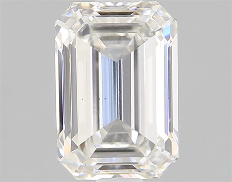 1.1ct Emerald Cut Lab-Grown Diamond, H Color, VS1 Clarity