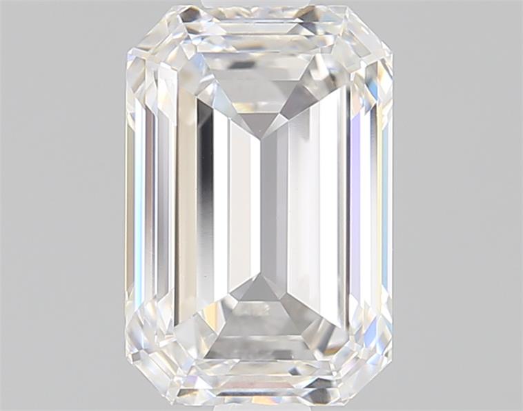 1.25ct Emerald Cut Lab-Grown Diamond, F/VS1, 7.48mm