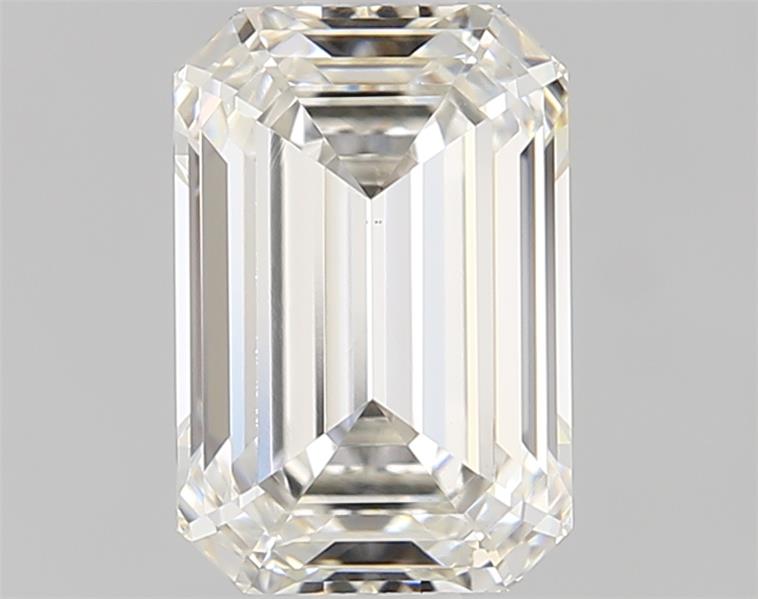 1.29ct Emerald Cut Lab-Grown Diamond, H Color, VS1 Clarity
