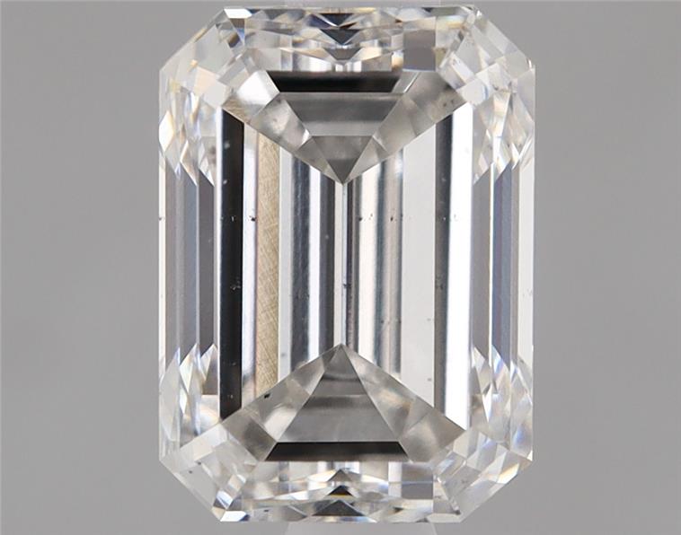 1.43ct lab-grown emerald diamond, H color, VS2 clarity, 7.05x5.08x3.85mm