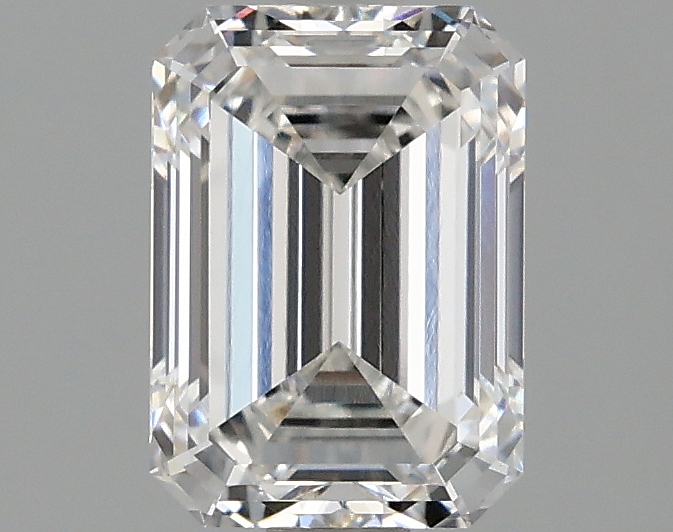 1.59ct lab-grown emerald diamond, F color, VVS1 clarity, 7.77mm ID