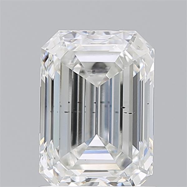1.61ct Emerald Cut Lab-Grown Diamond, F Color, SI1 Clarity