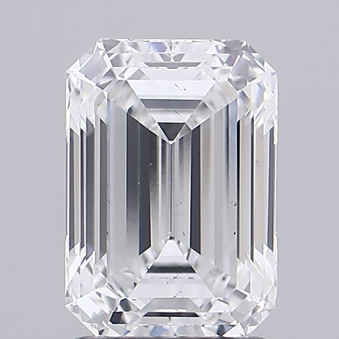 1.66ct Emerald Cut Lab-Grown Diamond, D/VS2, 7.95mm ID