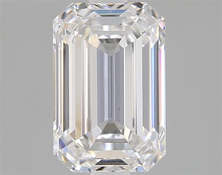 1.7ct Emerald Cut Lab-Grown Diamond, D/VS1, 8.11mm