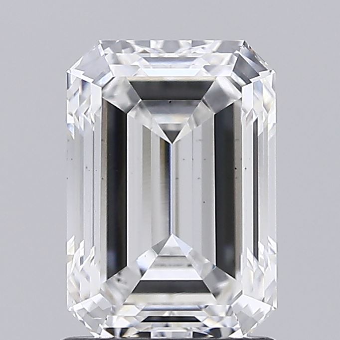 1.72ct Emerald Cut Lab-Grown Diamond, E Color, VS2 Clarity, 8.02mm ID