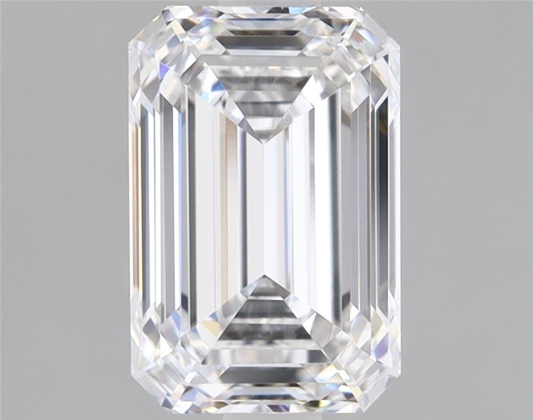 1.73ct Emerald Cut Lab-Grown Diamond, D/VVS2, 8.24mm