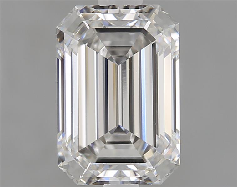 1.81ct Emerald Cut Lab-Grown Diamond, F/VVS2, 8.39mm