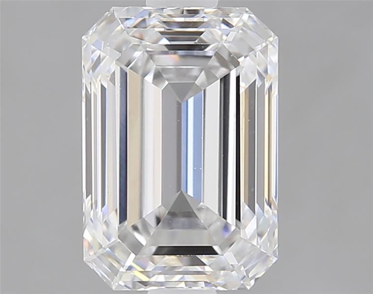 Lab-grown 1.82ct Emerald cut diamond, D/VS1, 8.21mm x 5.66mm x 3.89mm