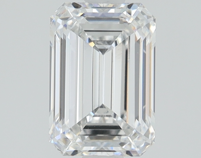 3.05ct lab-grown emerald diamond, F color, VVS1 clarity, 9.85mm ID