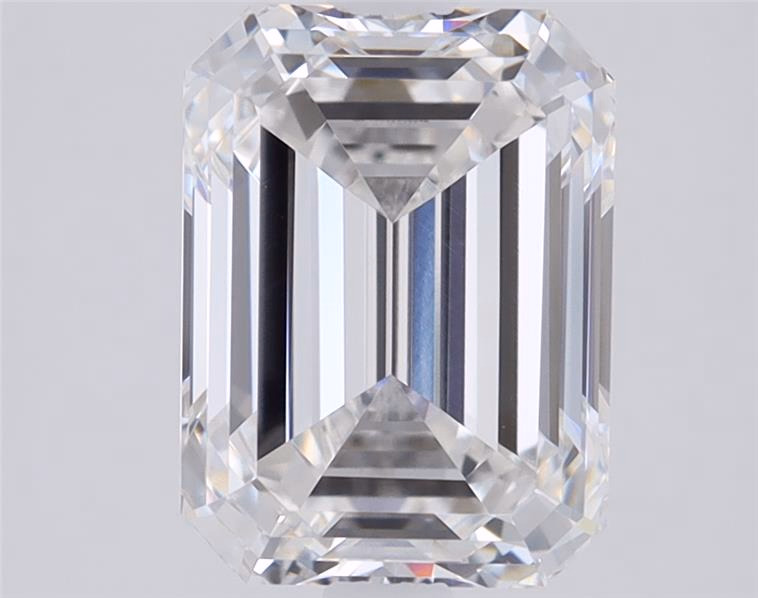 3.08ct Emerald Cut Lab-Grown Diamond, E Color, VS2 Clarity
