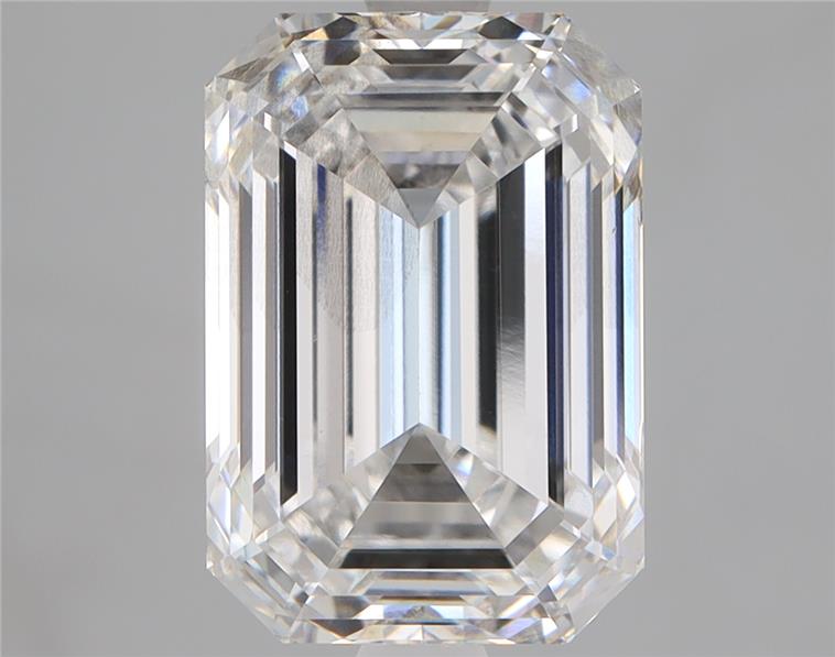 4.08ct Emerald Cut Lab-Grown Diamond, E Color, SI1 Clarity