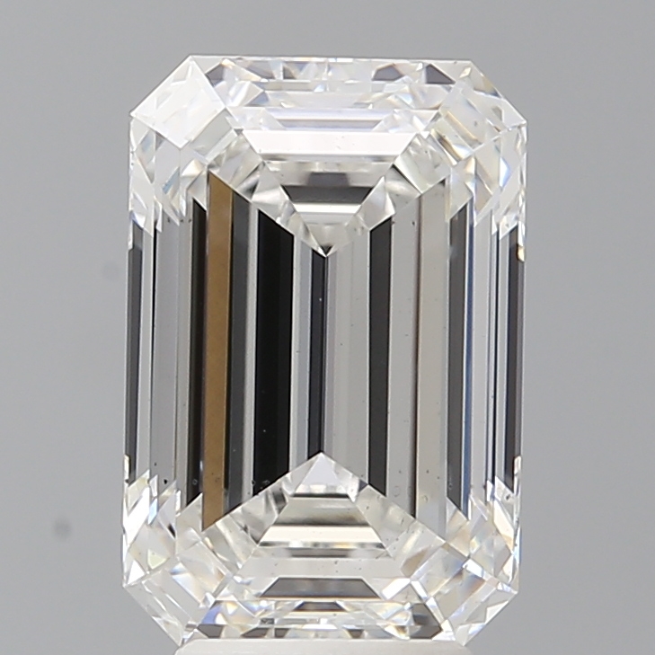 Lab-grown 4.53ct Emerald cut diamond, F/VS2, 11.61mm ID