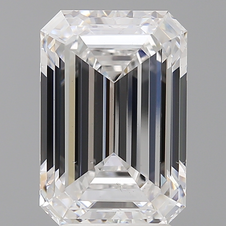 4.57ct Emerald Cut Lab-Grown Diamond, D/VS2, 11.72mm ID