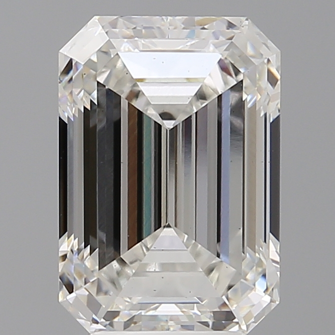 Lab-grown 4.6ct Emerald cut diamond, F/VS2, 11.31mm ID