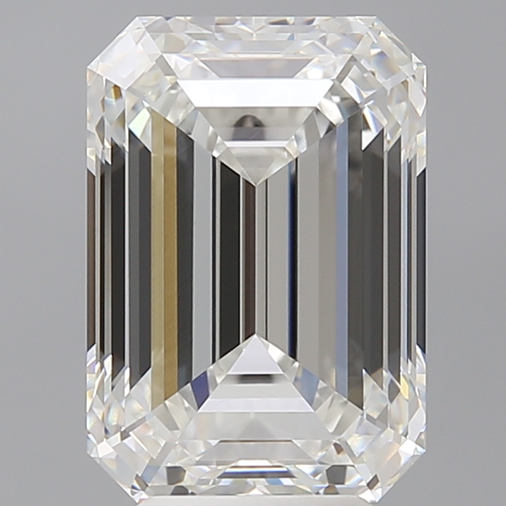 5.56ct lab-grown emerald diamond, F color, VVS2 clarity, measurements 11.92mm ID