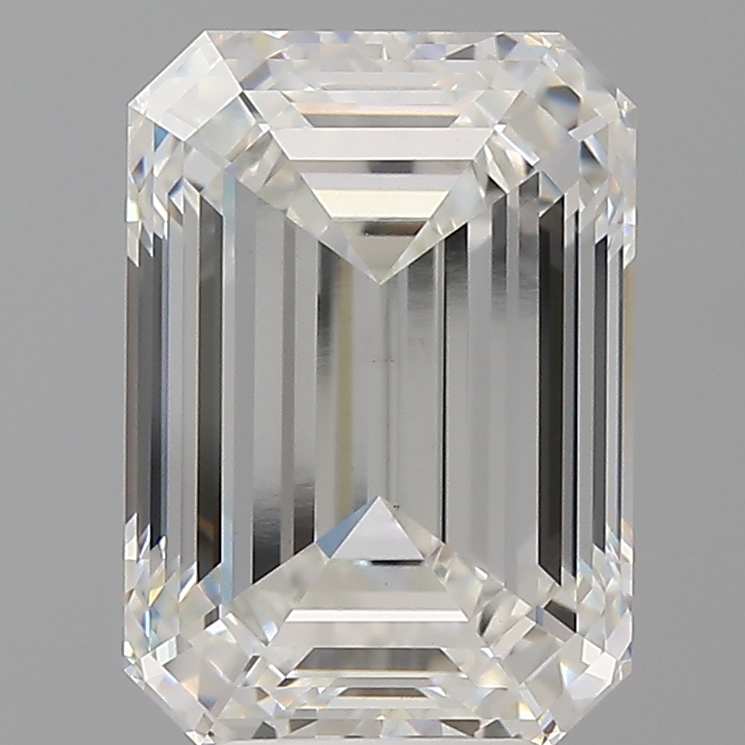 5.57ct lab-grown emerald diamond, F color, VVS2 clarity, 11.89mm ID