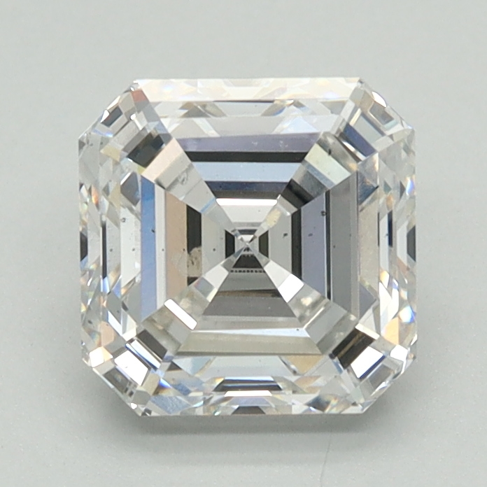 Lab-grown 1.55ct Asscher cut diamond, G/VS2, 6.37mm ID