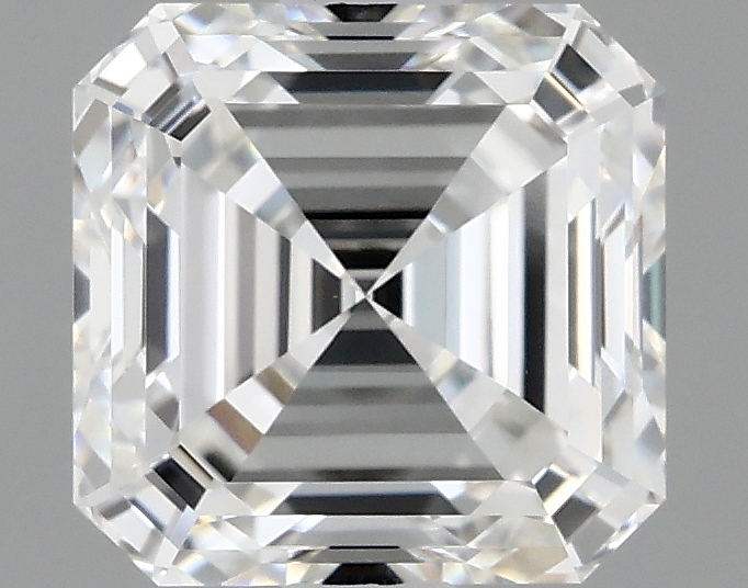 1.57ct lab-grown Asscher diamond, E color, VVS1 clarity, 6.40 x 6.29 x 4.31mm