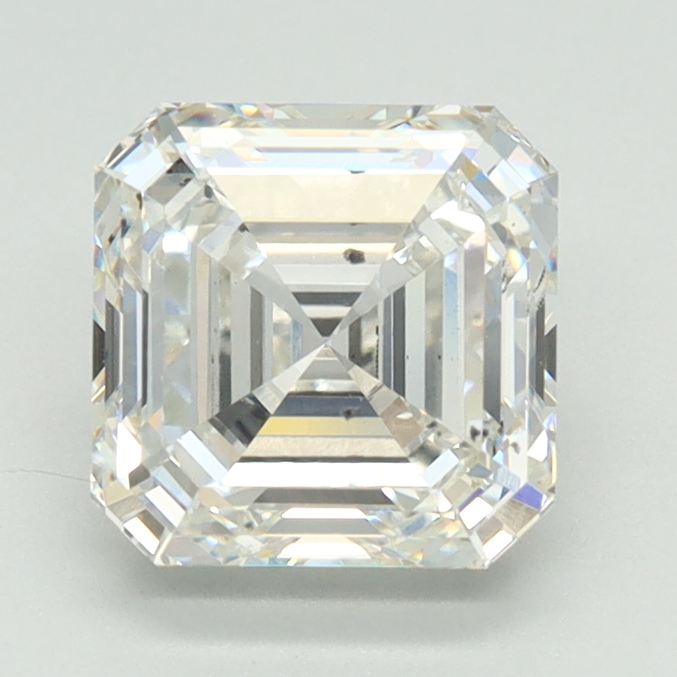 2ct Asscher cut lab-grown diamond, H color, SI1 clarity, 6.91mm ID