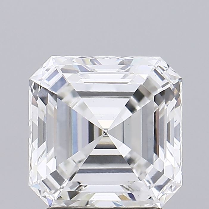 2.11ct lab-grown Asscher diamond, G/VS1, 7.17mm ID