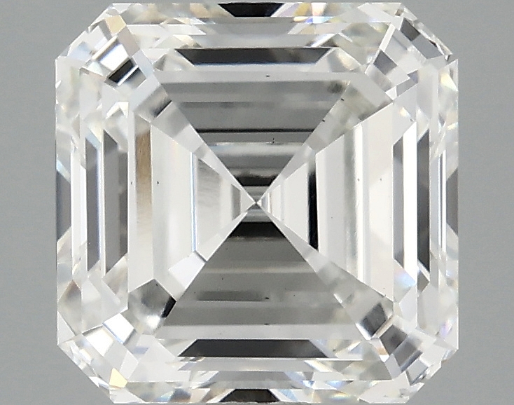 2.59ct Asscher cut lab-grown diamond, F/VS2, 7.66mm ID