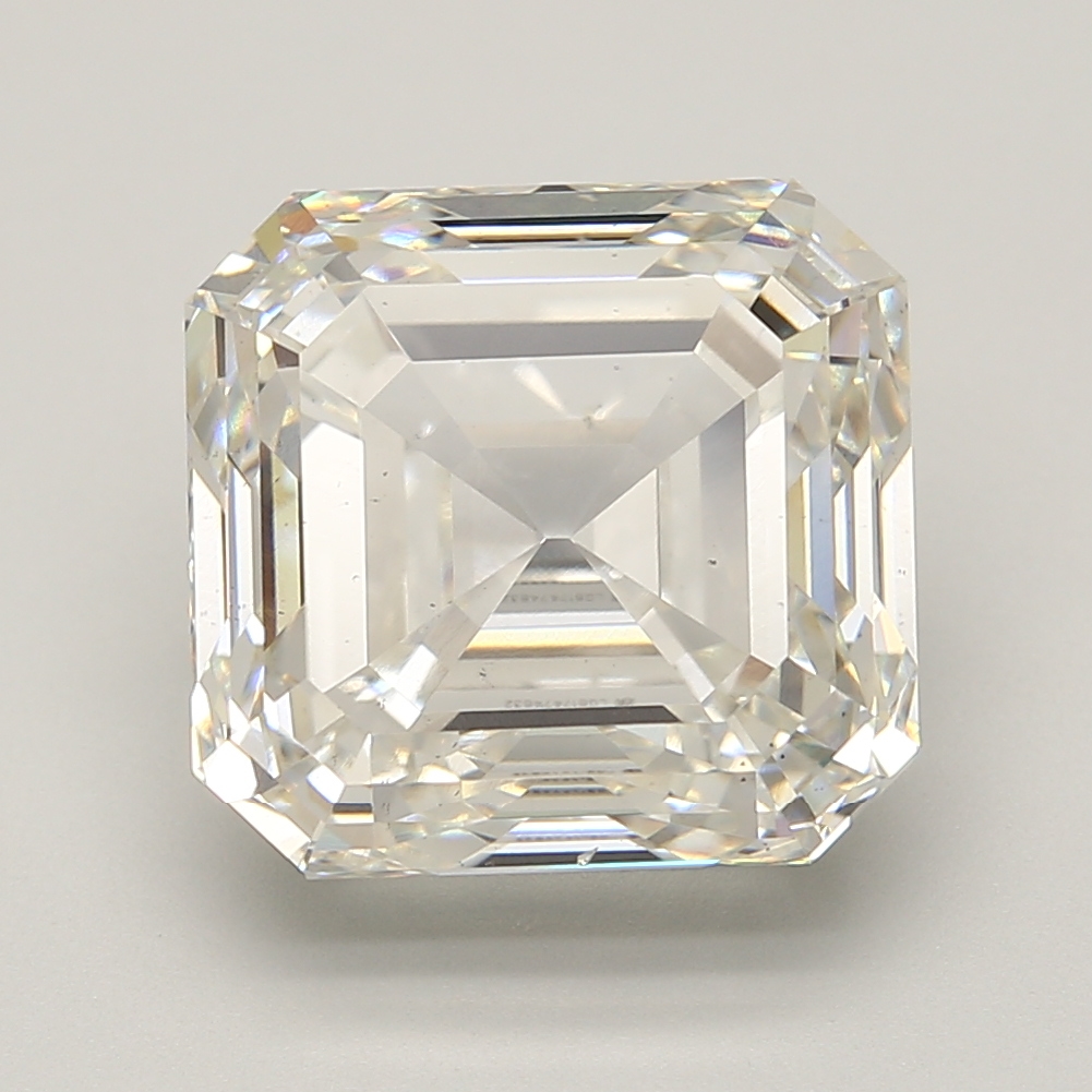 9.43ct lab-grown Asscher diamond, G/VS2, 11.49mm ID