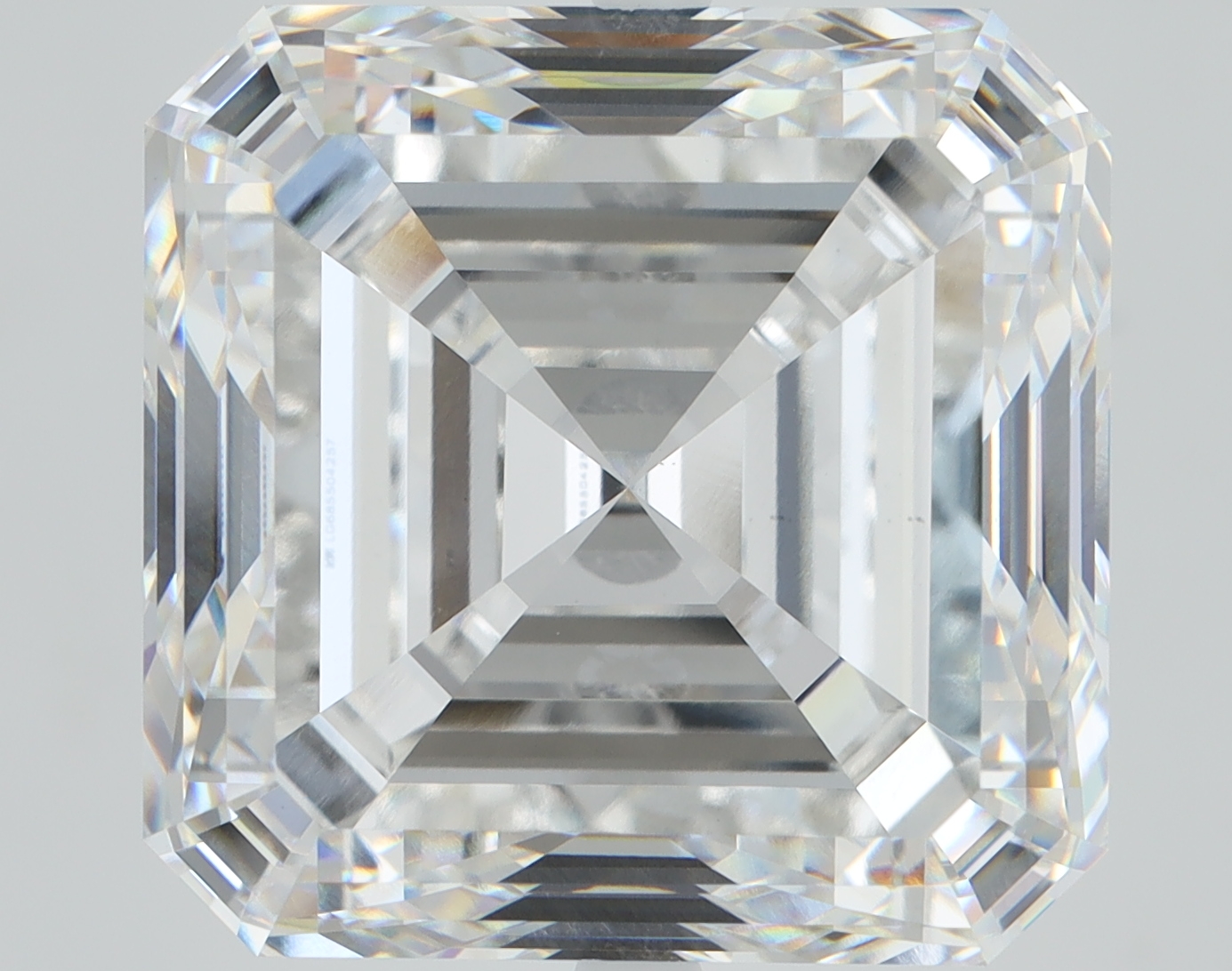 21.43ct lab-grown Asscher diamond, E/VVS2, 14.89mm ID