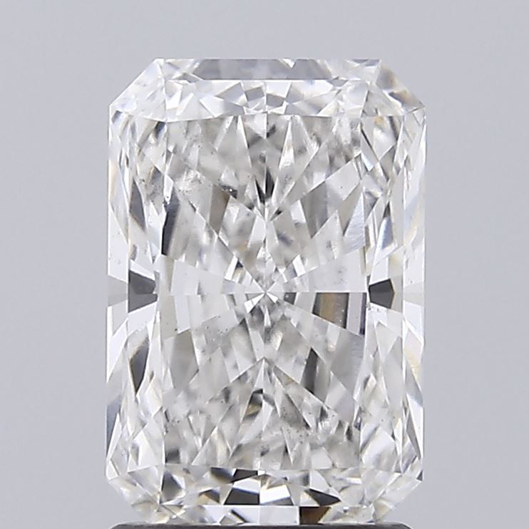 1.66ct Radiant cut lab diamond, F color, VS2 clarity, 8.56mm ID