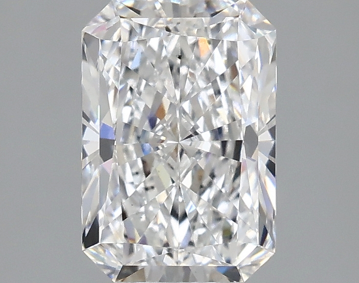 1.72ct lab-grown radiant diamond, 8.57mm ID, D/VS2, IGI certified