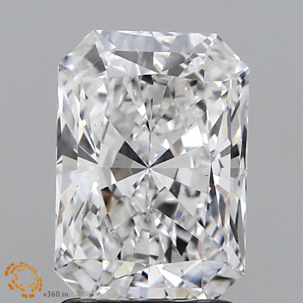 1.87ct Radiant cut lab diamond, E/VS2, 8.84mm ID