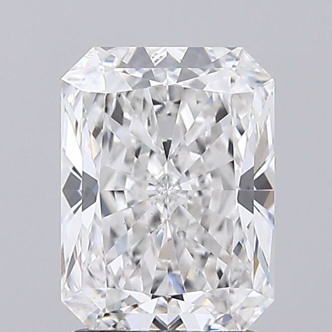 2.11ct Radiant cut lab-grown diamond, E/VS1, 8.66mm ID