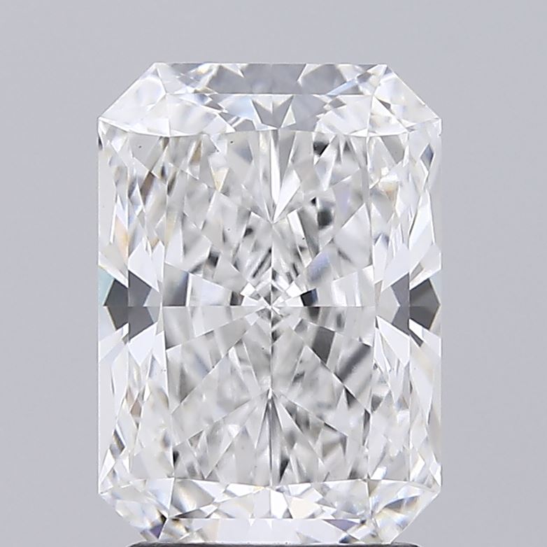 2.14ct Radiant cut lab-grown diamond, E color, VVS2 clarity, 9.13mm ID